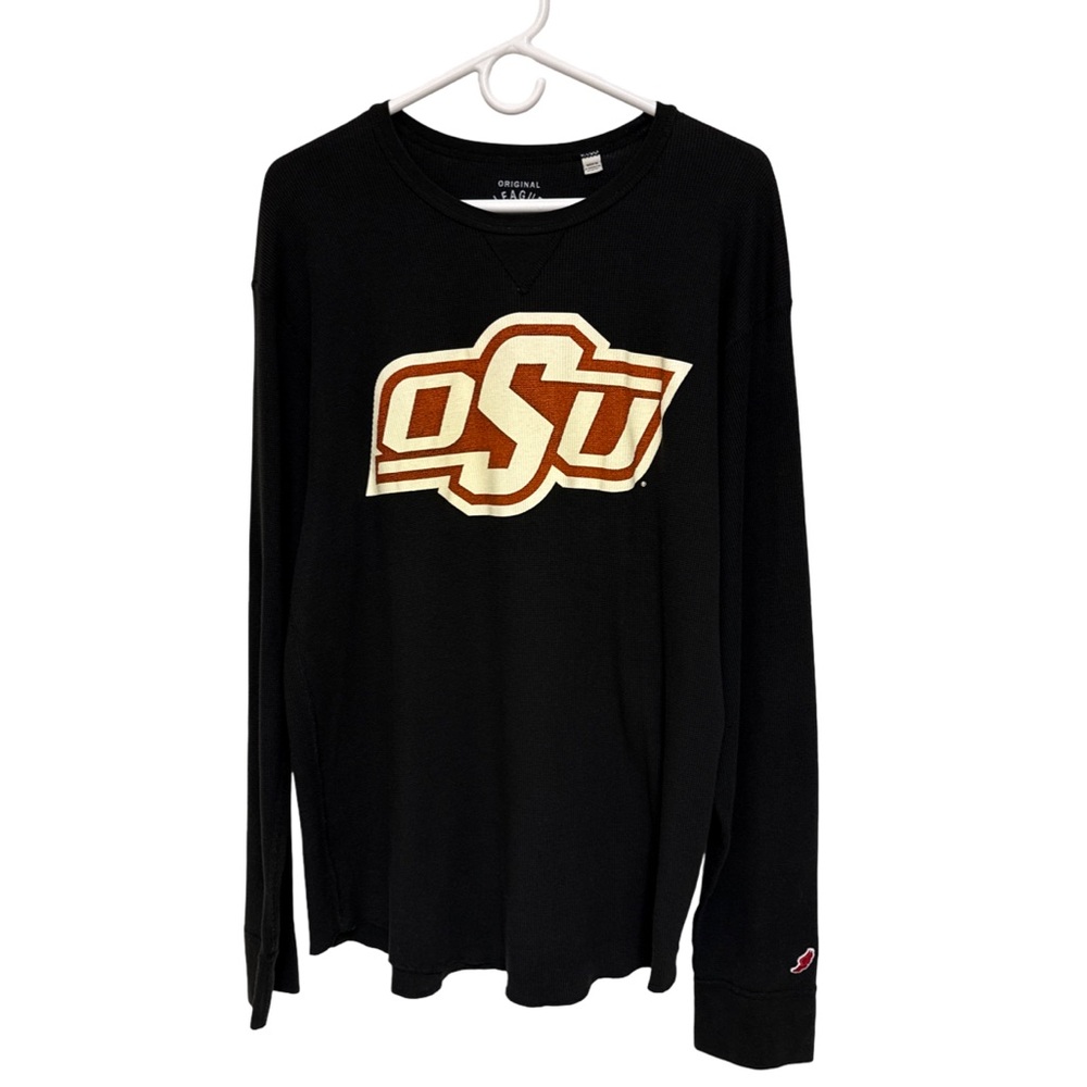 OSU Cowboys Original League Collegiate Wear Waffle Shirt Women’s XXL